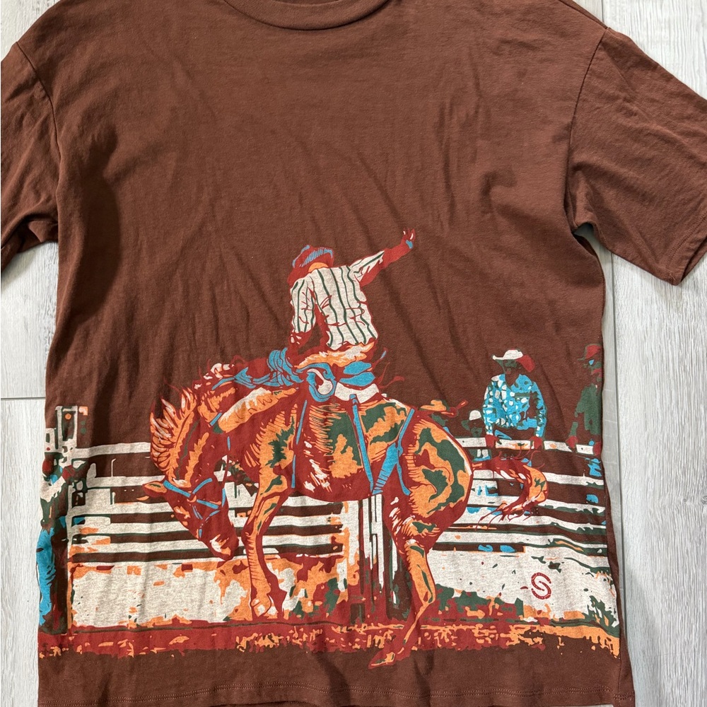 Buckle Sterling & Stitch Cowboy Rodeo T-shirt size large - Picture 4 of 8